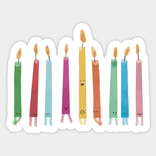 Chanukah Candles Sticker